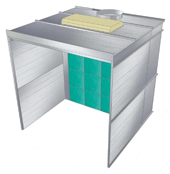 PBOF888 Open Face Paint Booth | m1mequipment