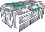 Semi Down Draft Paint Booth PBSD14929