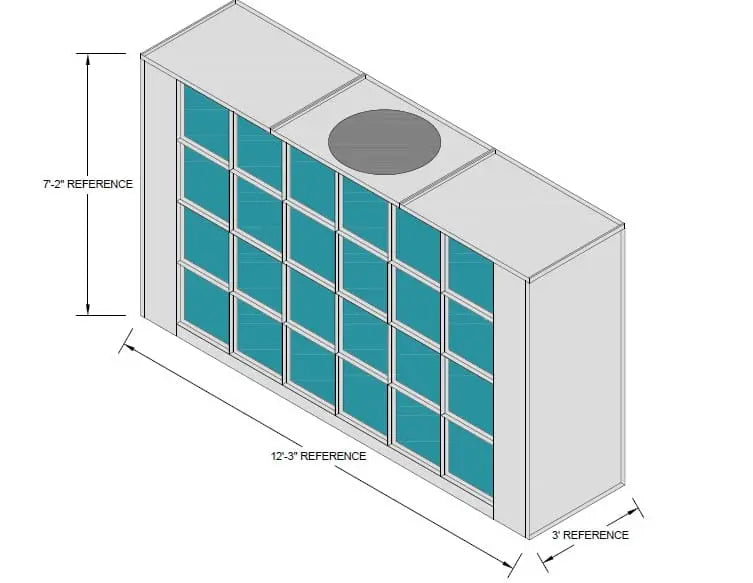 Filter Wall / Exhaust Box - FW1273