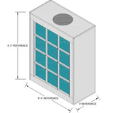 filter wall exhaust box 6x8x3