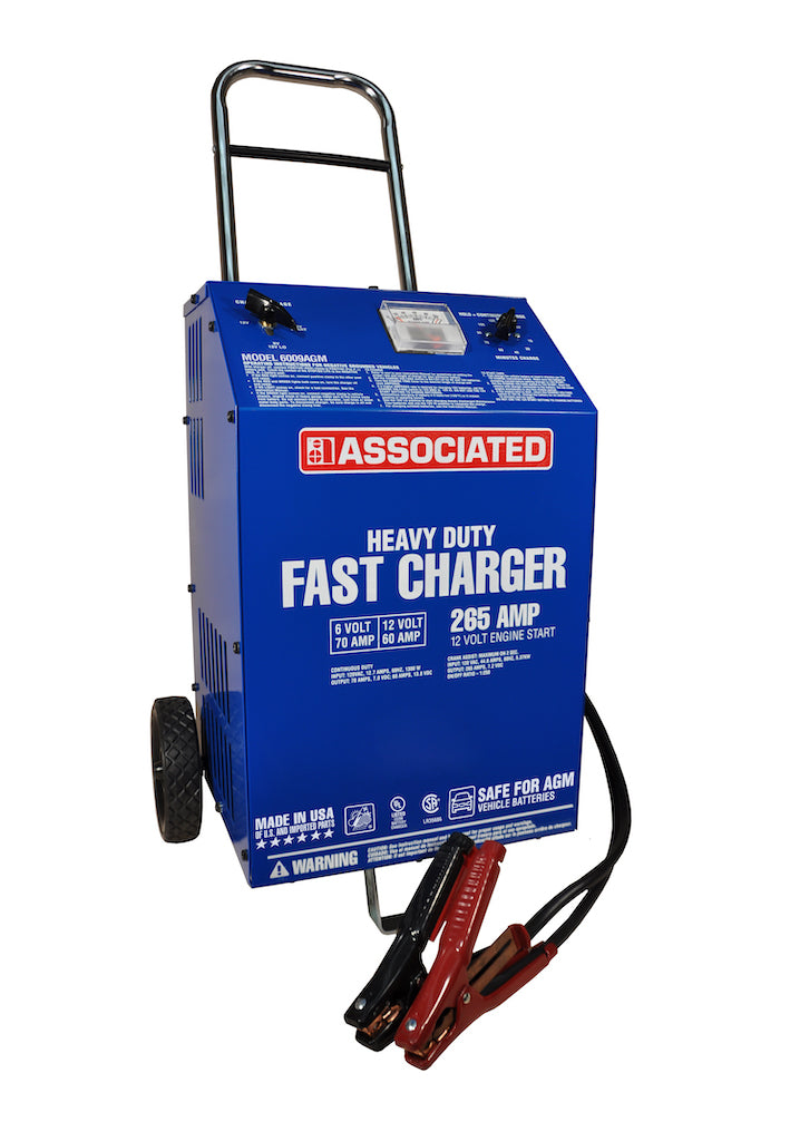 ASSOCIATED EQUIPMENT FAST CHARGER 6/12VOLT, 70/60/2 AMP  AE6009