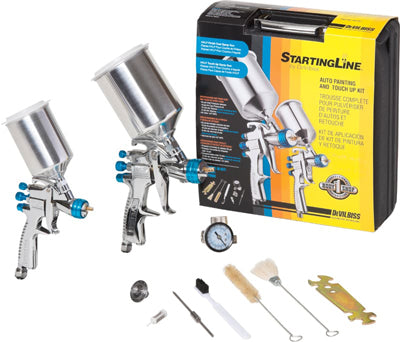 Devilbiss Starting Line Gravity Spray Painting Gun Kit   DV 802342