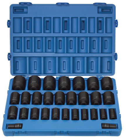 Grey Pneumatic 29 Piece 3/4" Drive Deep Length Impact Socket Set - GP8029D                                        GP8029D                     GP8029DSAE