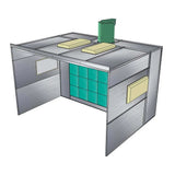 14' x 8' x 12' open face paint booth