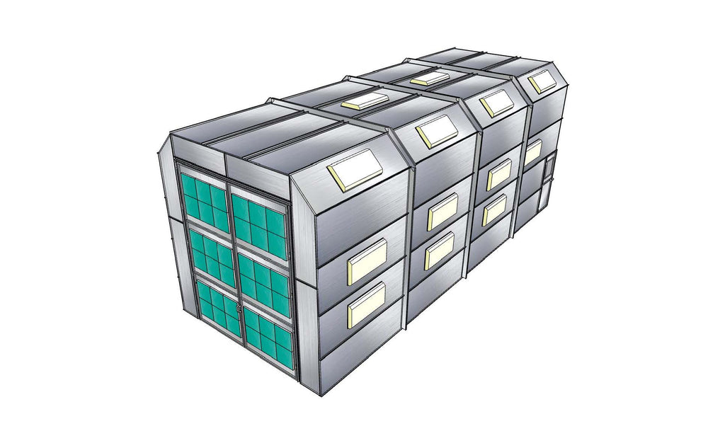 Truck Cross Flow Paint Booth PBTCF161754