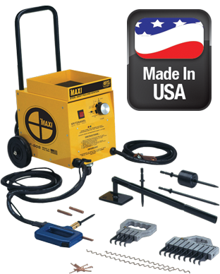 Dent Fix MAXI DF-505 220V steel dent pulling station with repair accessories