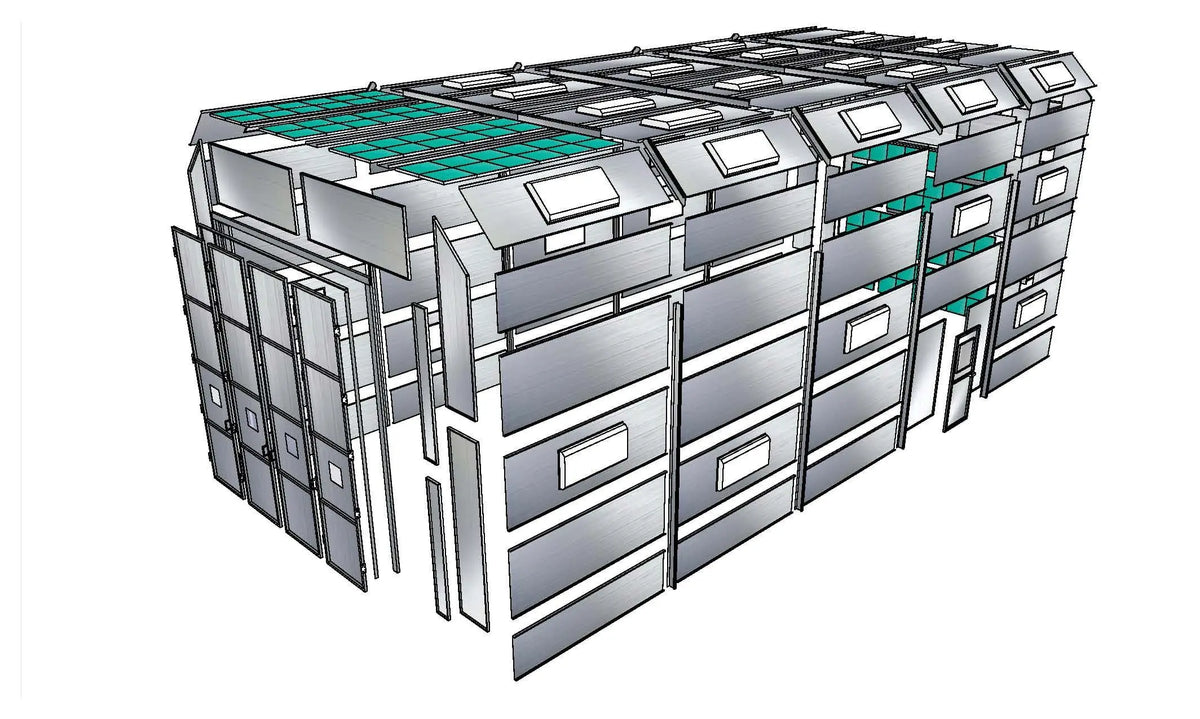 Truck Semi Down Draft Paint Booth PBTSD161764