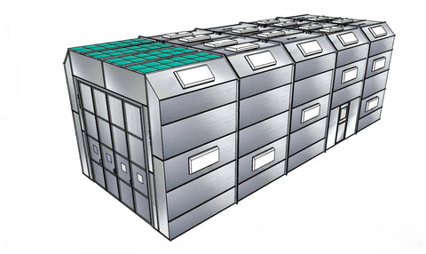 Truck Semi Down Draft Paint Booth PBTSD161754