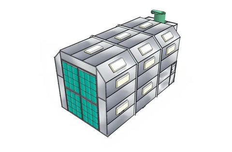 Truck Cross Flow Paint Booth PBTCF161734