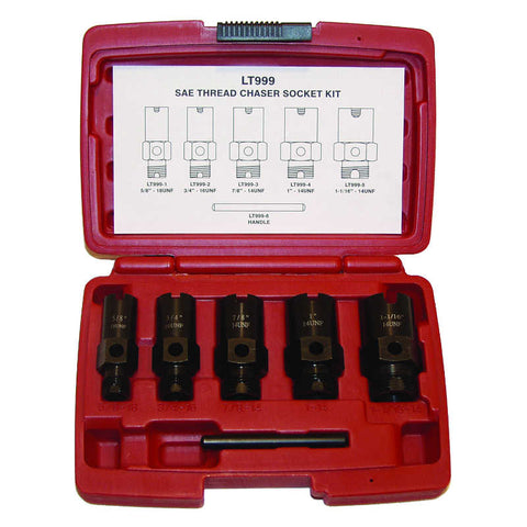 Lock Technology SAE Thread Recondition Socket Kit - LT999   FREE SHIPPING