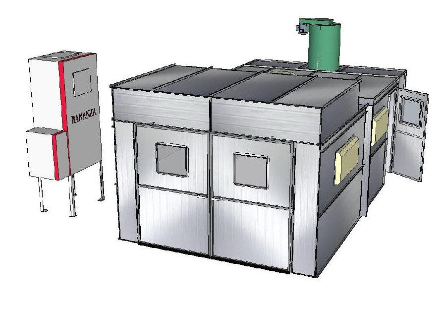 PBSD131023-EHB Economy Semi-Down Booth - Heated